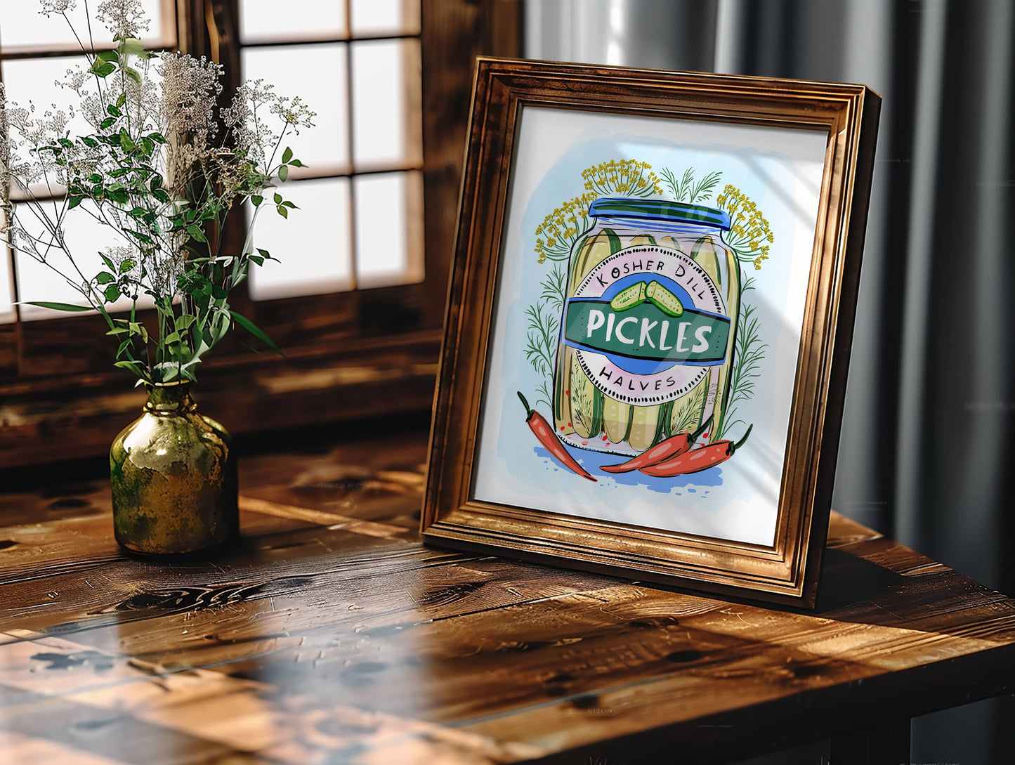 "Pickle Jar" - 8" x 10" Giclée Art Print
