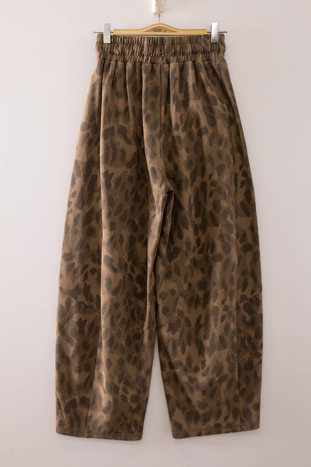 Abstract Leopard Barrel Pants