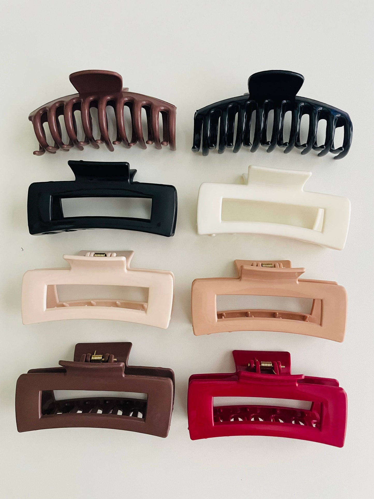 Rectangle Silicone Bendable Claw Clips