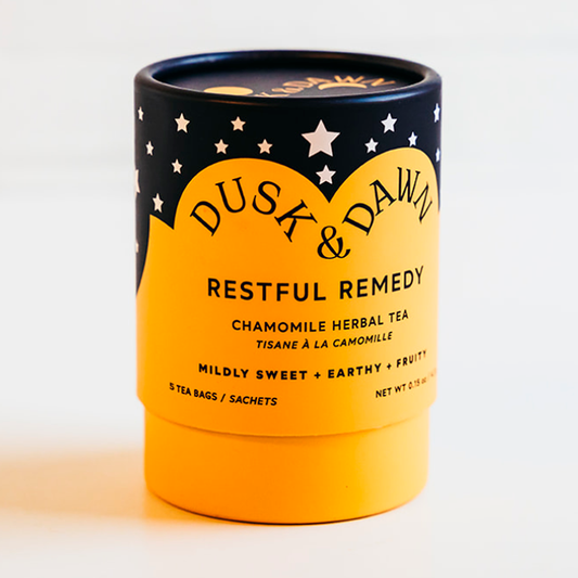 Restful Remedy Herbal Tea Tube - 5 Tea Bags - Yellow Gift