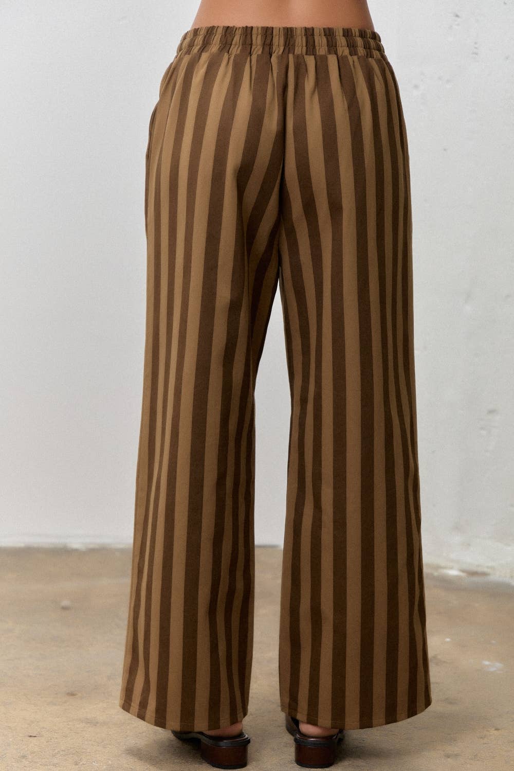 STRIPED DRAWSTRING PANTS