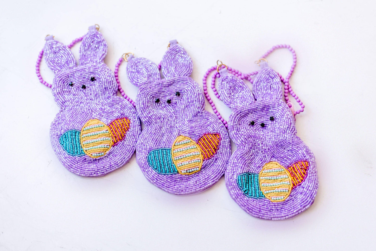 Beaded Purse - Purple Peep