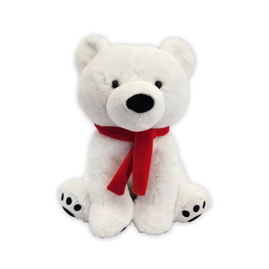 14"H XL Winter Cozies Icey Polar Bear Plushie