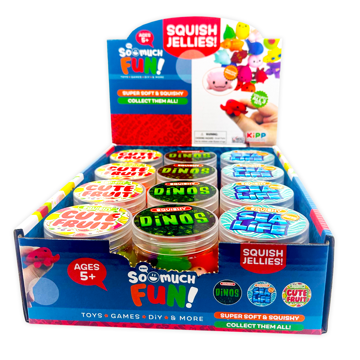 So Much Fun! Squish Jellies Toy Assortment - 12/Display