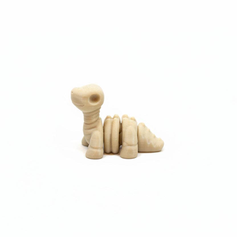 Brontosaurus Dinosaur Skeleton • Dino • Mini 3D Printed Articulated Animal • Flexi Animals • Pocket Pets • Pocket Pals • Desk Pets [2025]