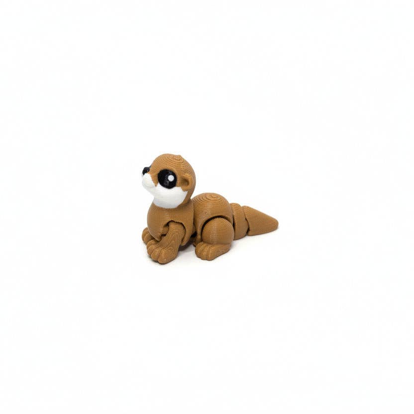 River Otter • Mini 3D Printed Articulated Animal • Flexi Animals • Pocket Pets • Pocket Pals • Desk Pets*