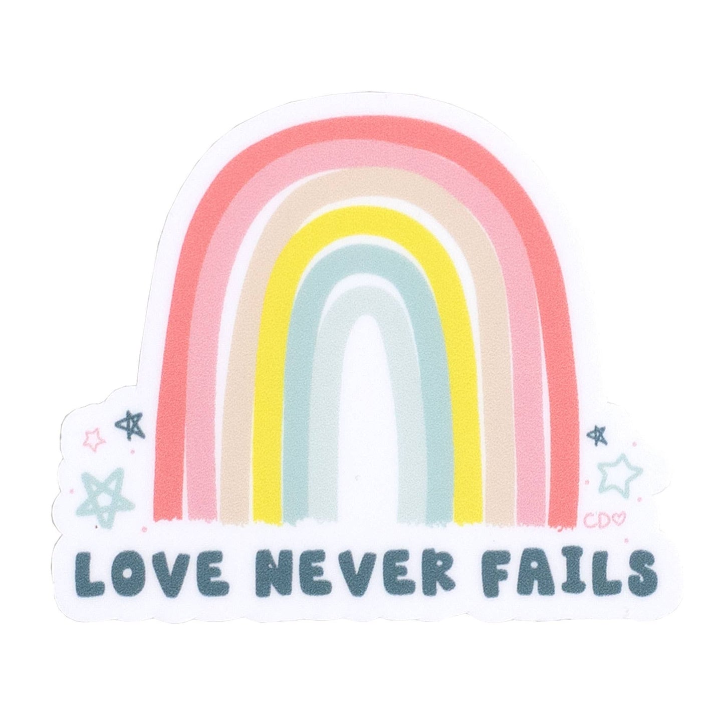 Love Never Fails Decal Sticker