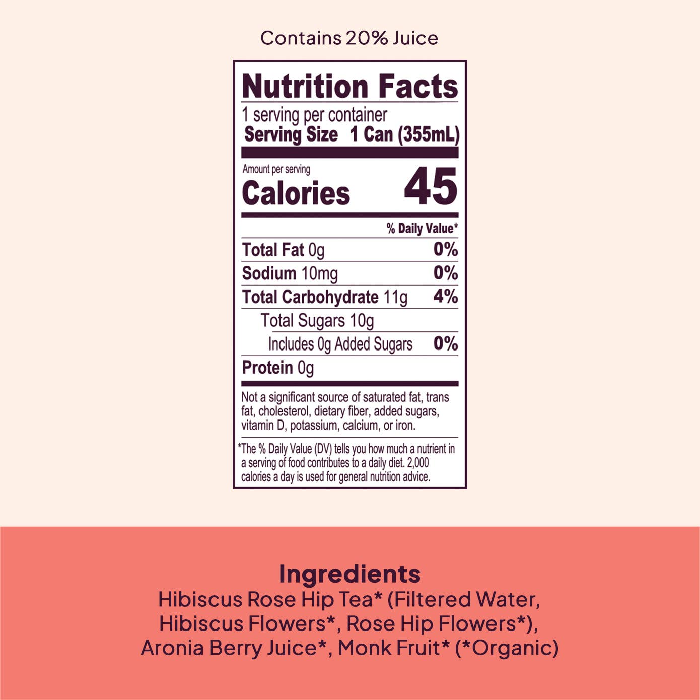 Organic Hibiscus Rosehip & Aronia Berry