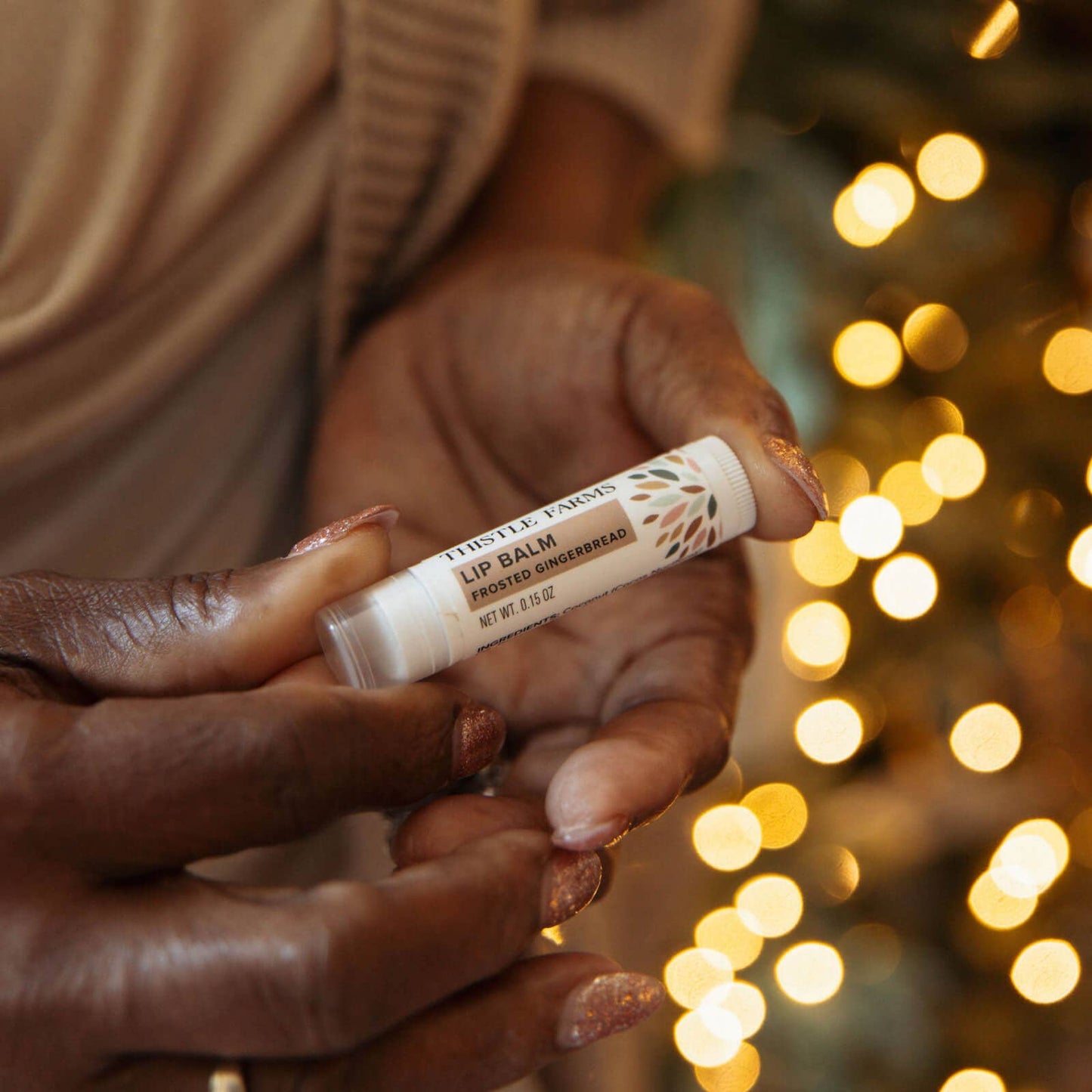 Frosted Gingerbread Holiday Lip Balm