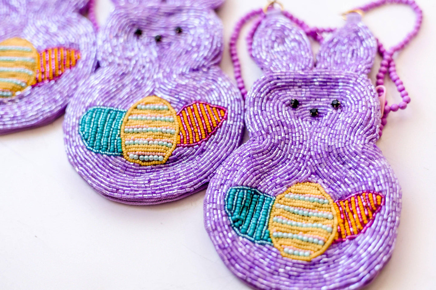 Beaded Purse - Purple Peep