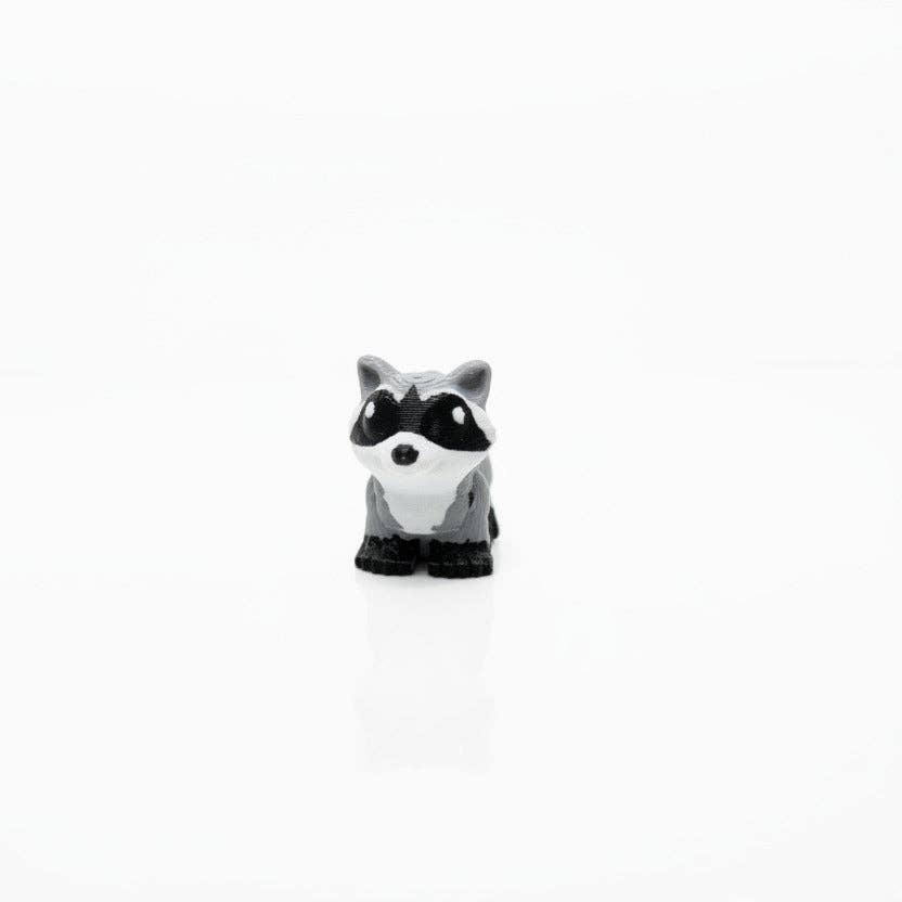 Raccoon • Mini 3D Printed Articulated Animal • Flexi Animals • Pocket Pets • Pocket Pals • Desk Pets*