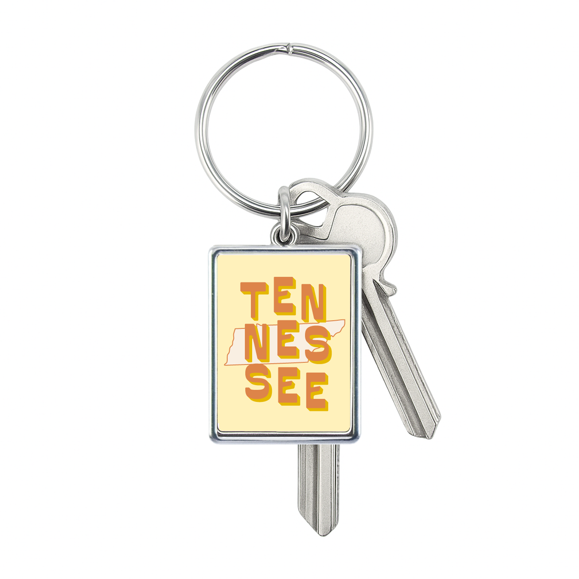 Tennessee State Love Keychain  -  Lucky Feather