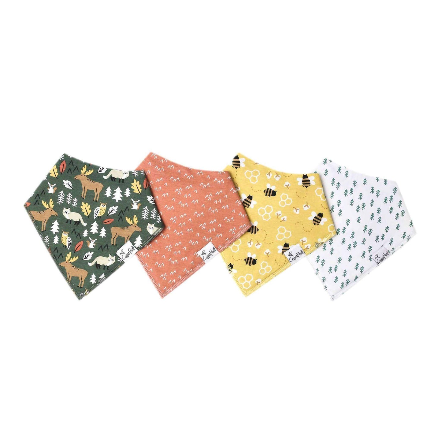 4 Pack Baby Bandana Bibs - Atwood