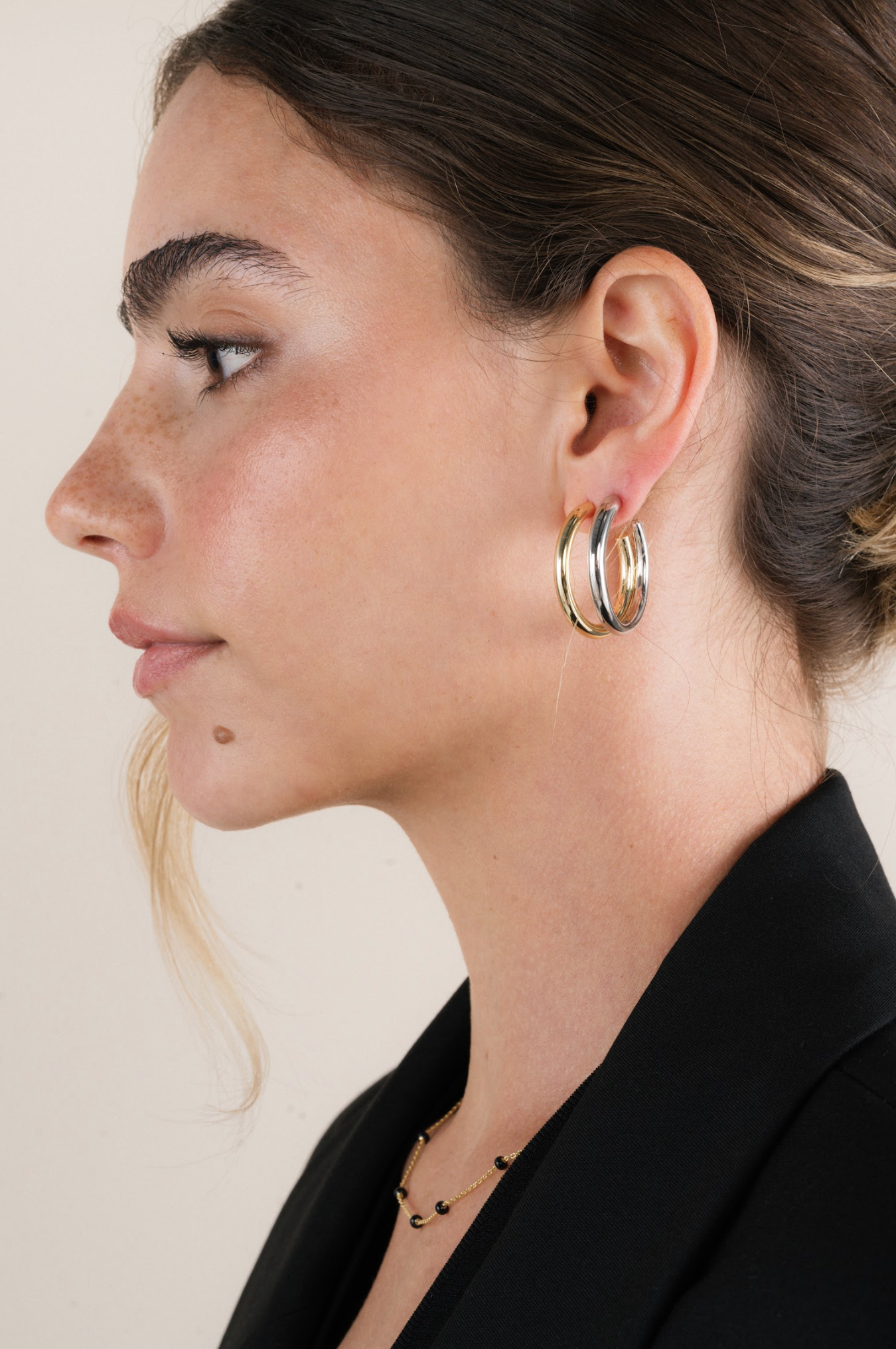Everyday Silver Hoop Earrings - Large