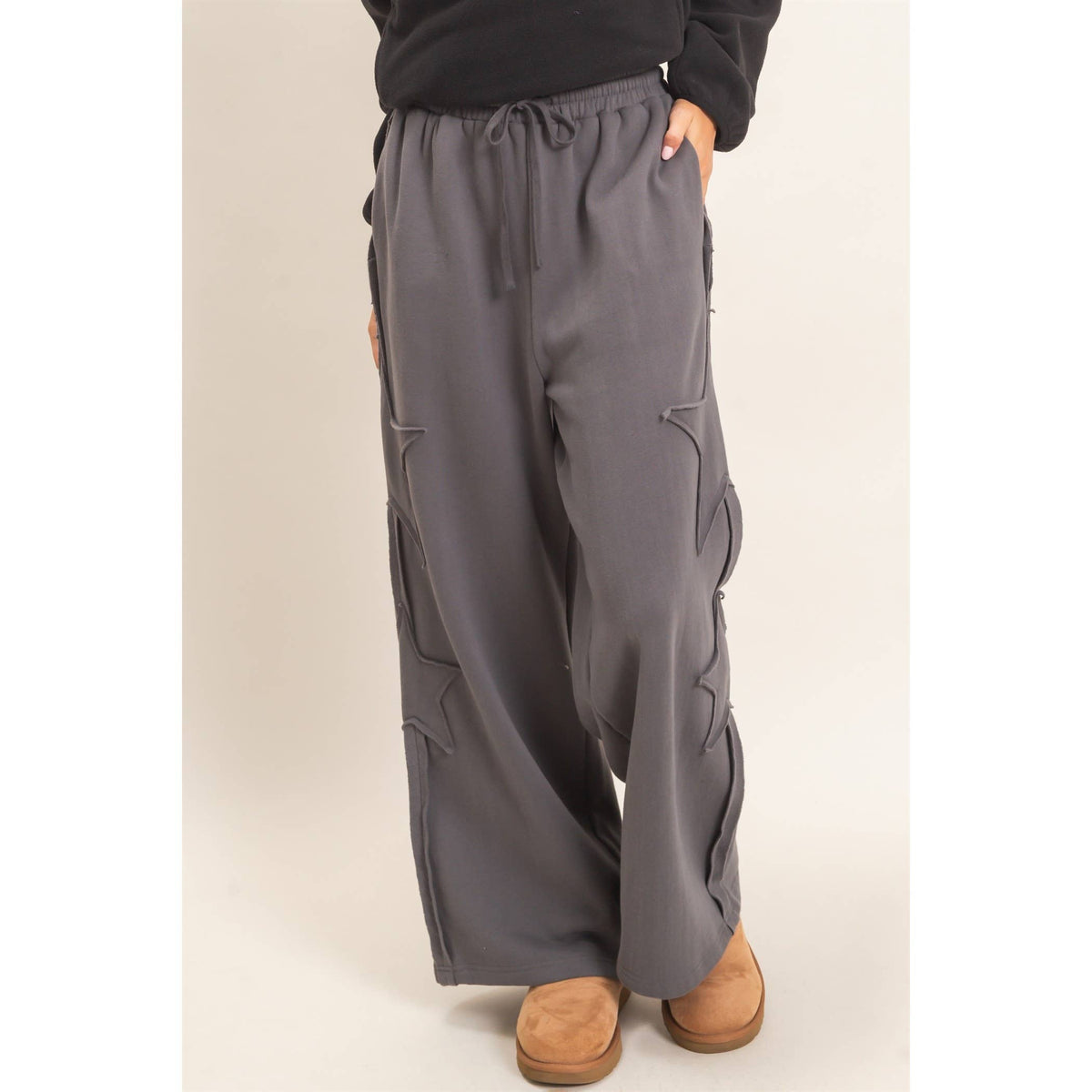 French Terry Star Patch Sweatpants