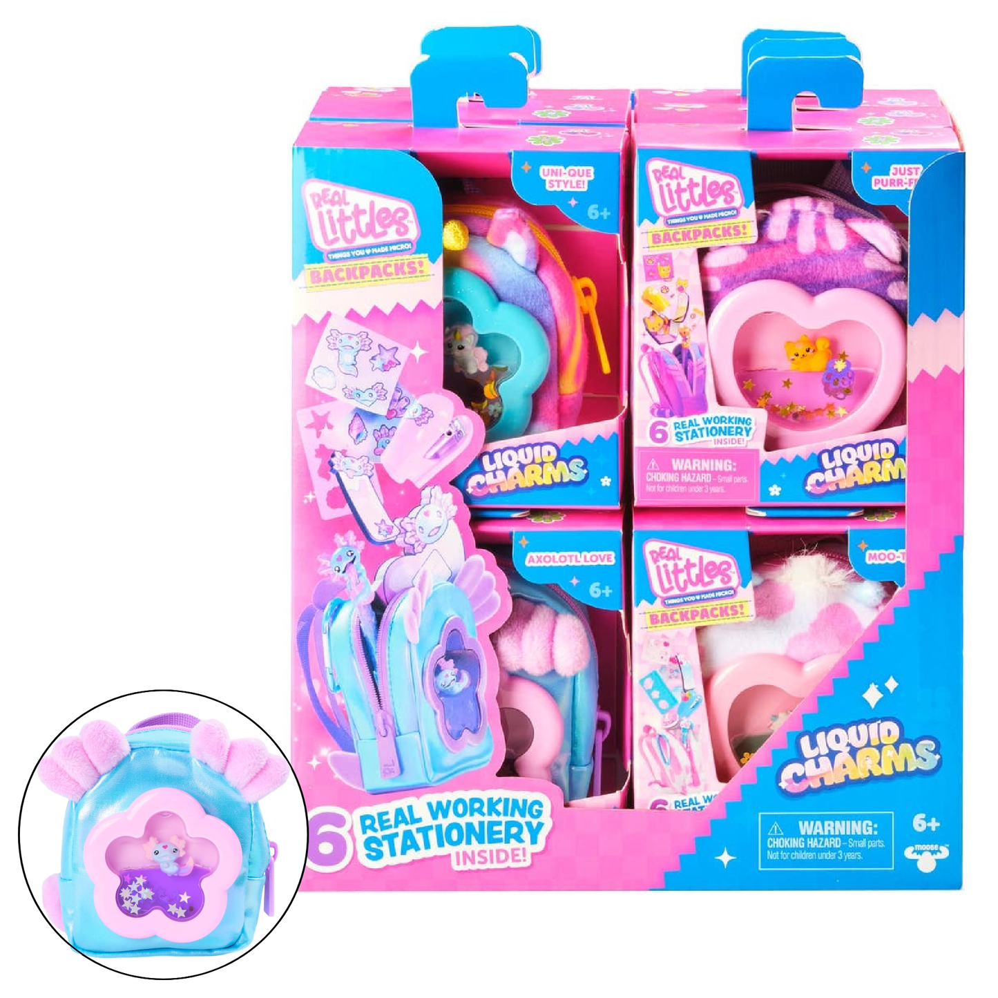 Moose Toys - Real Littles Charms Backpacks