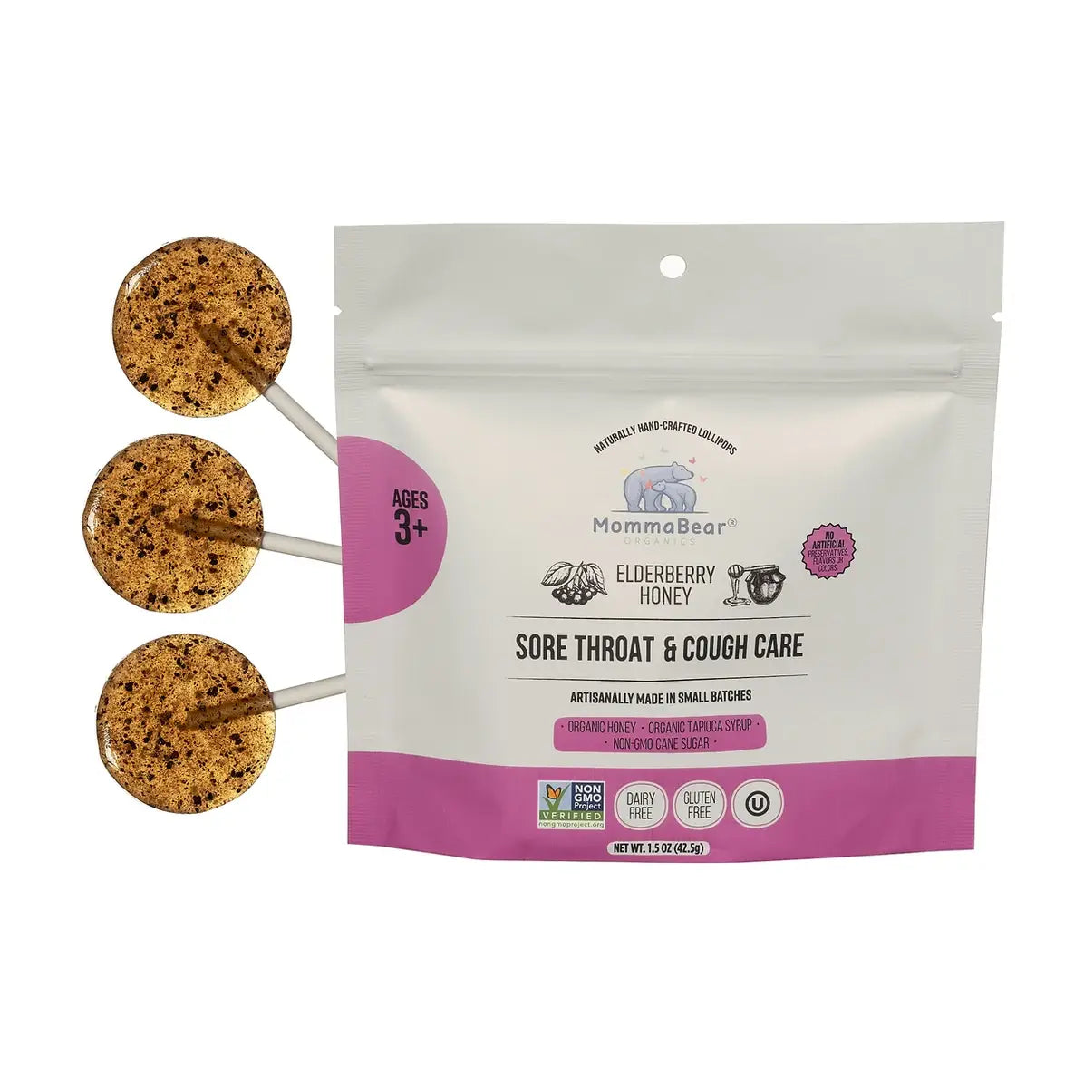 Momma Bear- Natural Lollipops