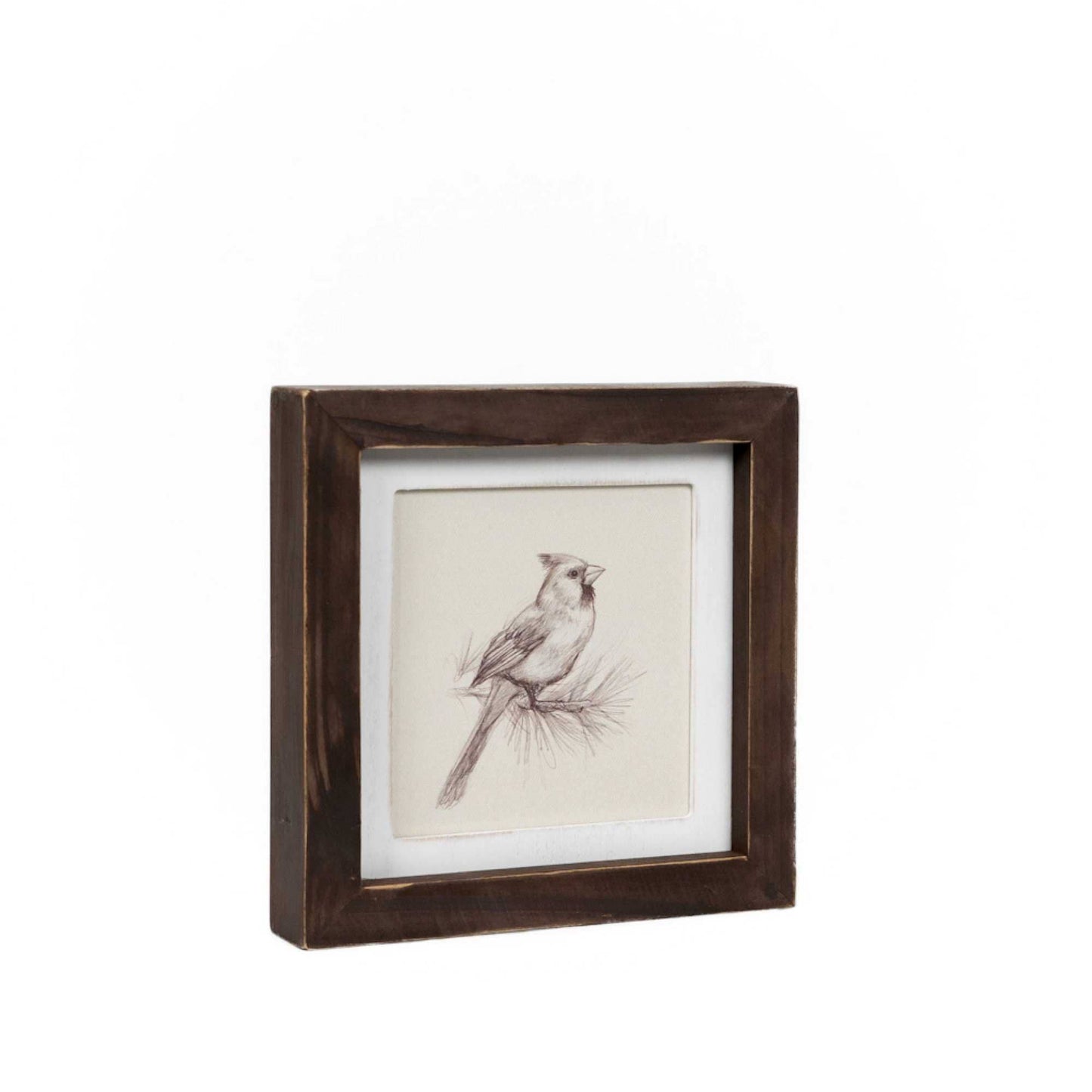 7x7 wood frame art sign (BIRDS) Home Decor - 11013