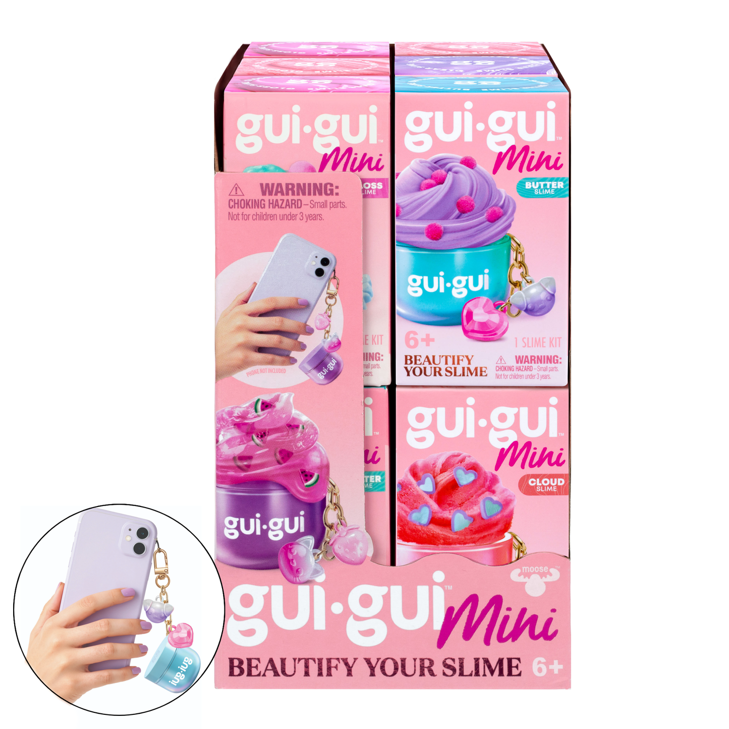Gui Gui Minis Backpack Charm Slimes