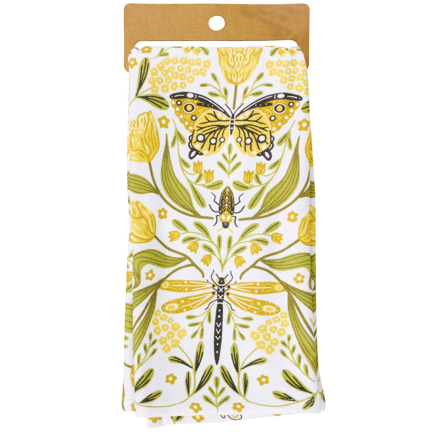 Golden Dragonfly Kitchen Towel