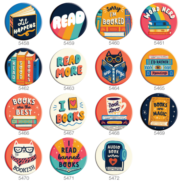 I Heart Books 1.25" Button