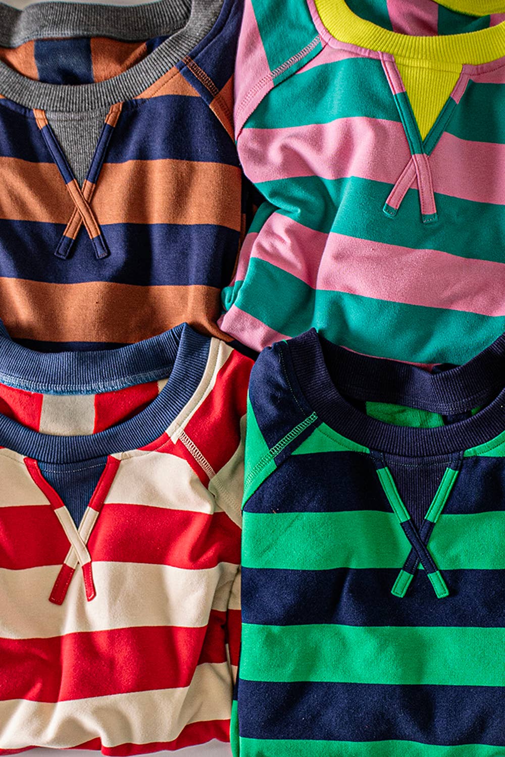 Casual Stripe Cropped Top