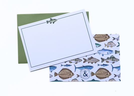 Gone Fishing Notecard Set