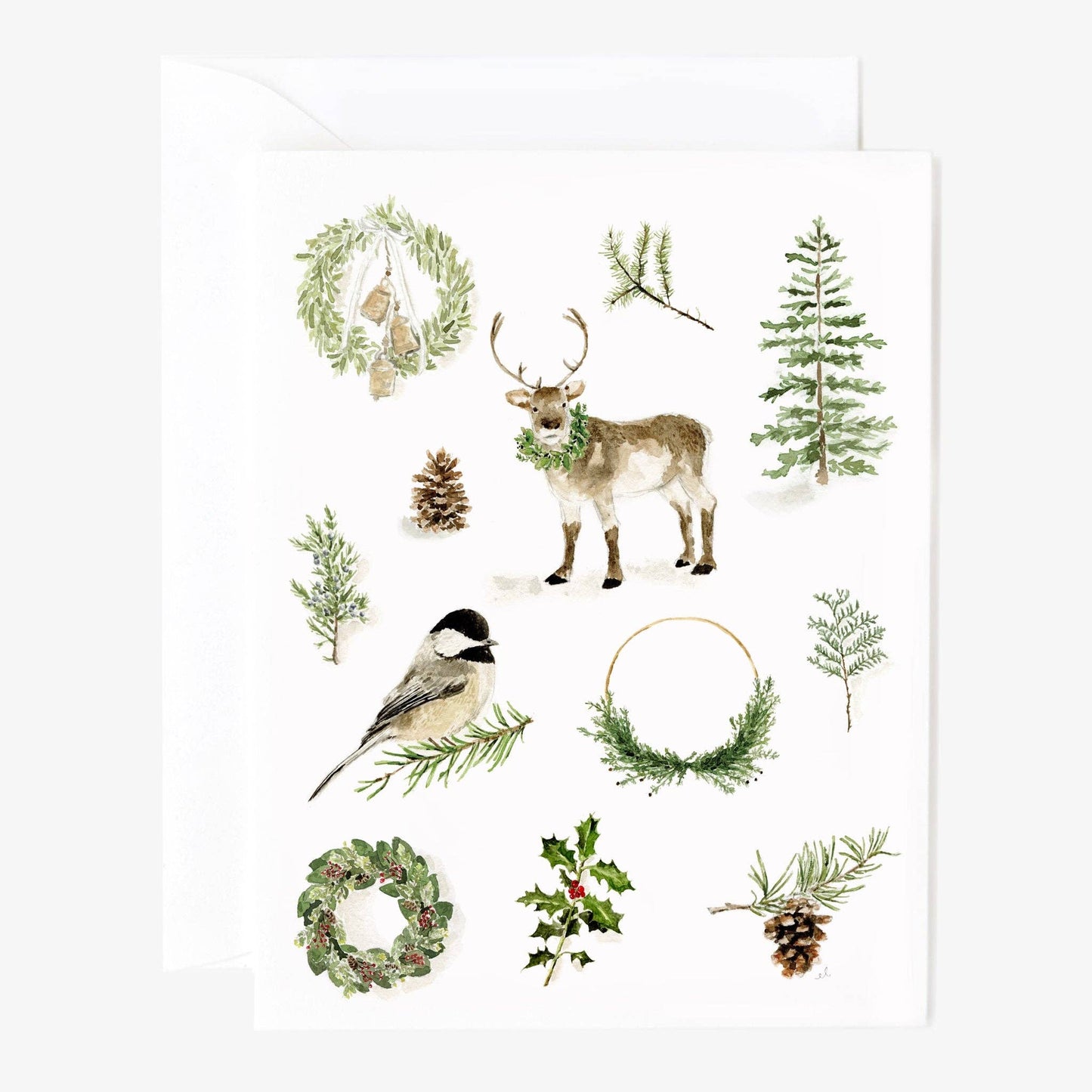 Evergreen notecards
