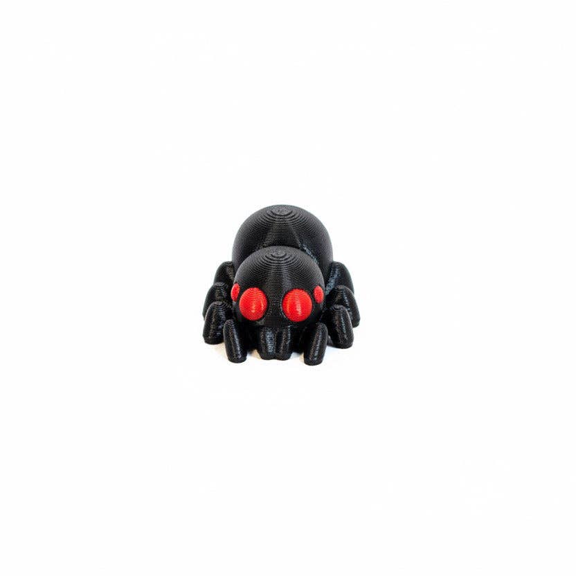 Spider (Black) • Mini 3D Printed Articulated Animal • Flexi Animals • Pocket Pets • Pocket Pals • Desk Pets [#88]*
