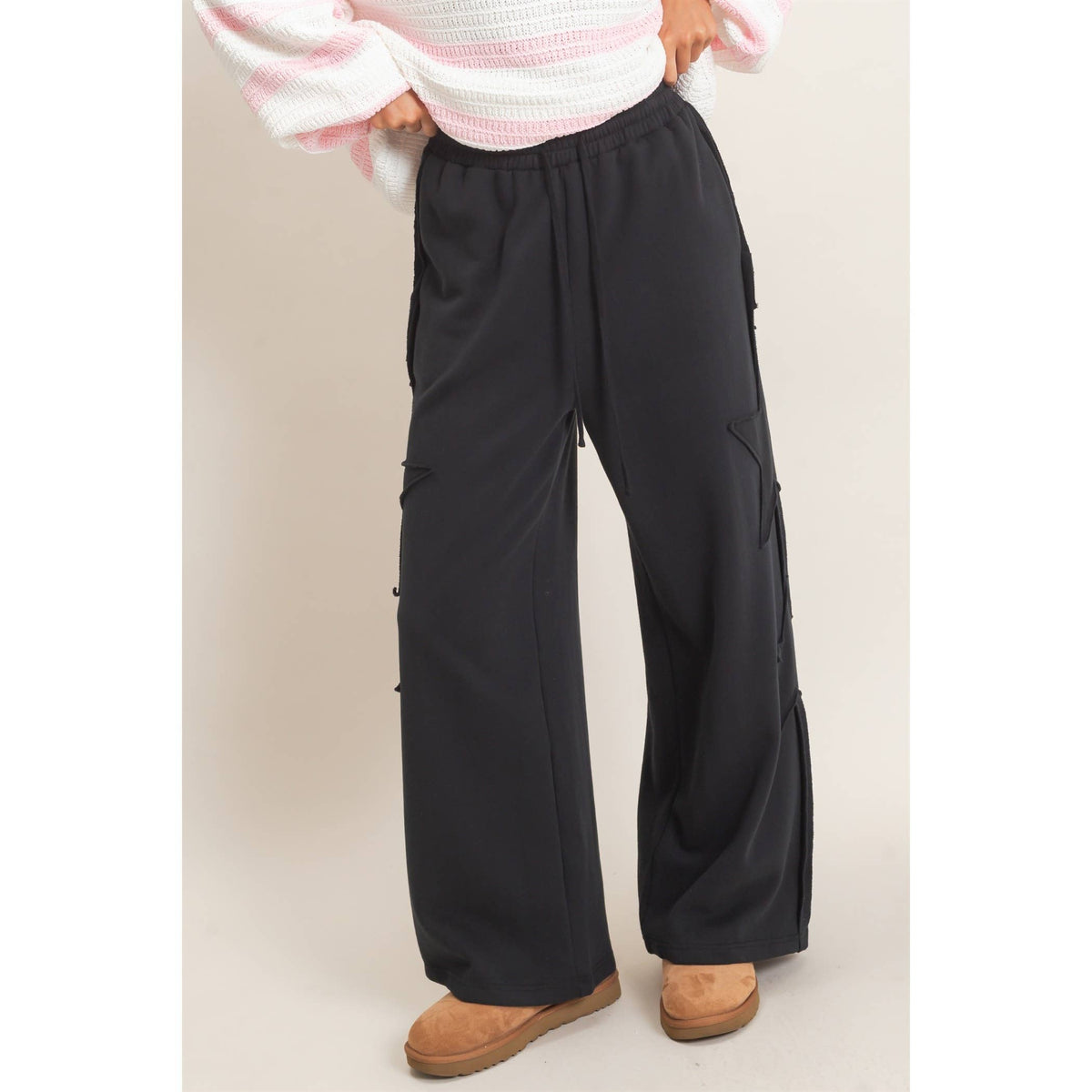 French Terry Star Patch Sweatpants