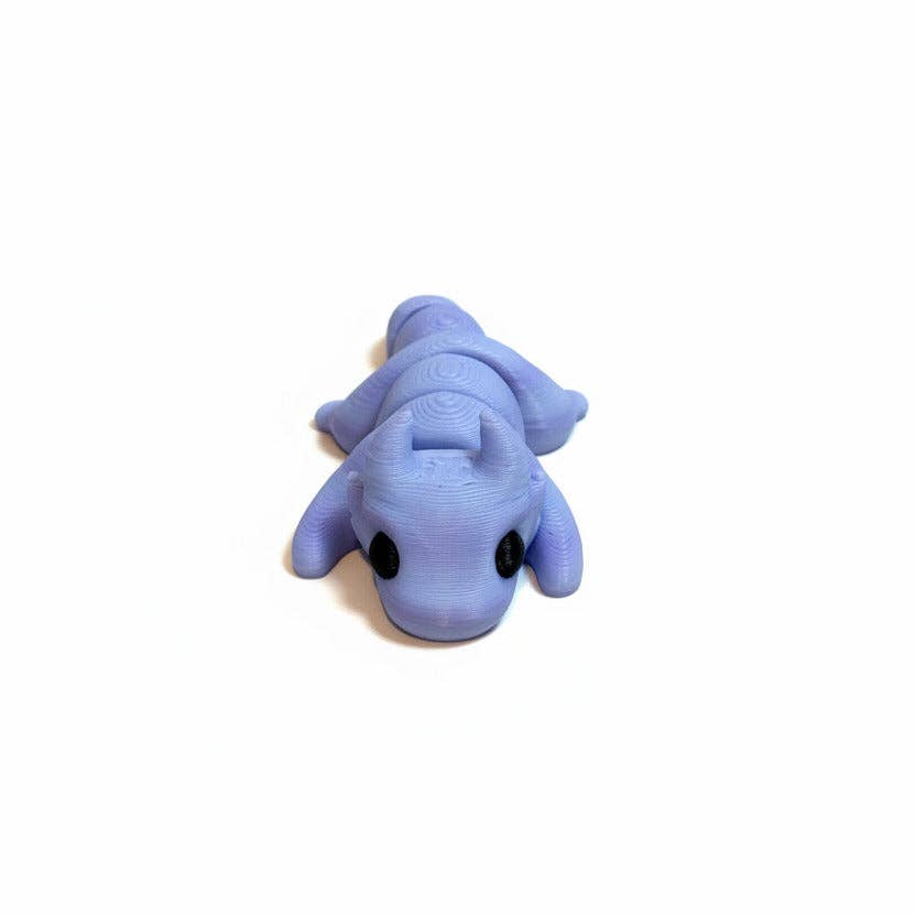 Dragon (Blueberry Bubblegum) • Mini 3D Printed Articulated Animal • Flexi Animals • Pocket Pets • Pocket Pals • Desk Pets [#22]*