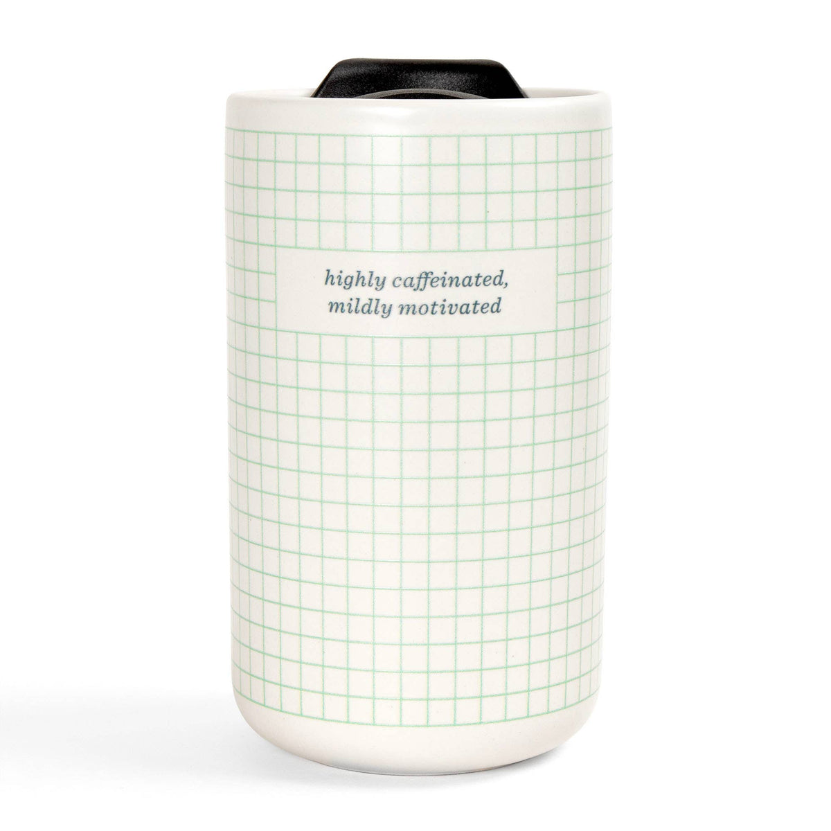 Highly Caffeinated Travel Ceramic Coffee Mug