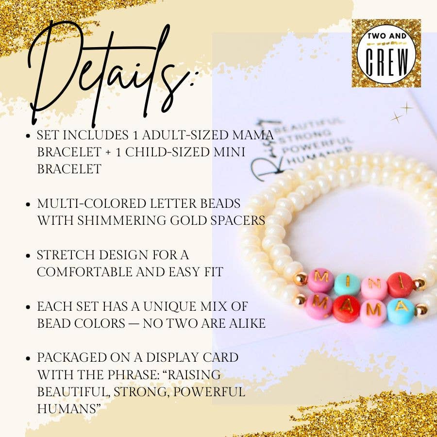 Mama MINI Bracelet – Inspirational Matching Jewelry, Pearl