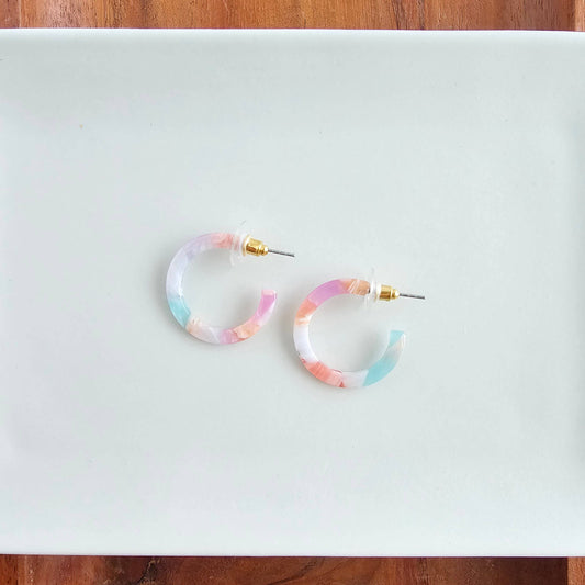 Cam Mini Hoops - Afterglow // Summer Spring Jewelry Earrings