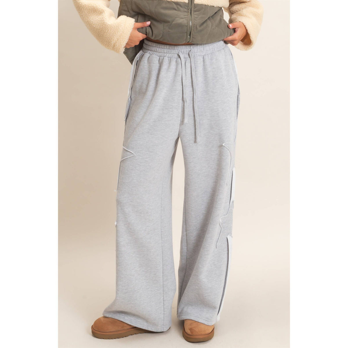 French Terry Star Patch Sweatpants