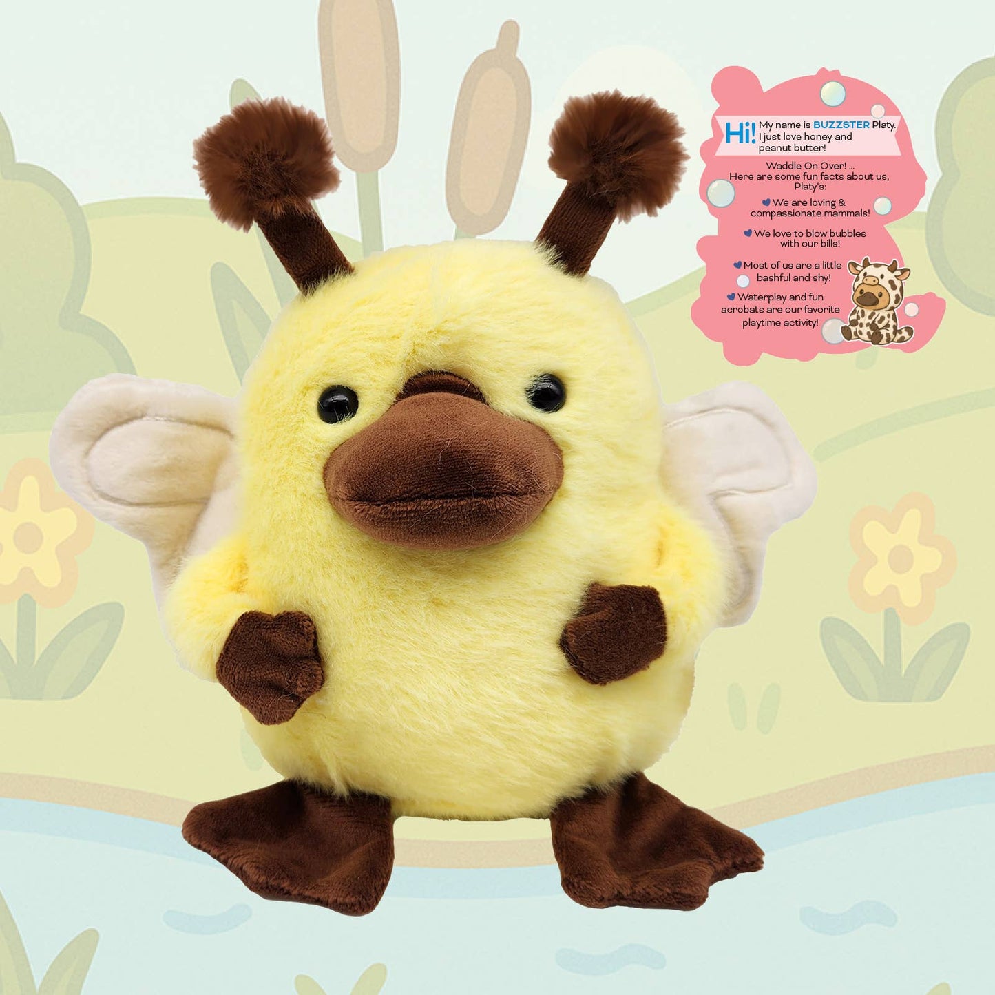 BHTB 12pc Platypus Plushee Collection 6 Assorted Styles