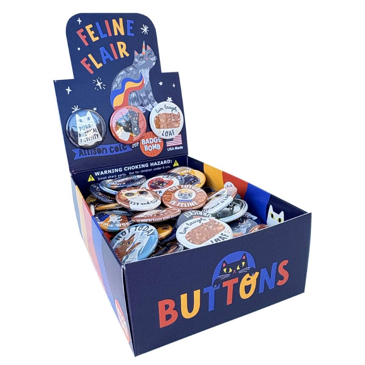 Feline Flair 1.25" Button