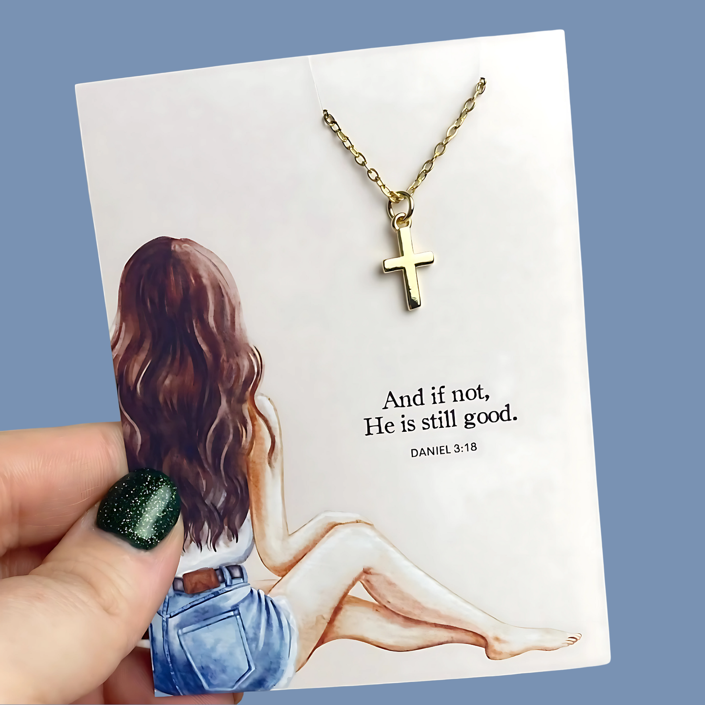 And If Not Cross Charm Necklace | Christian Jewelry