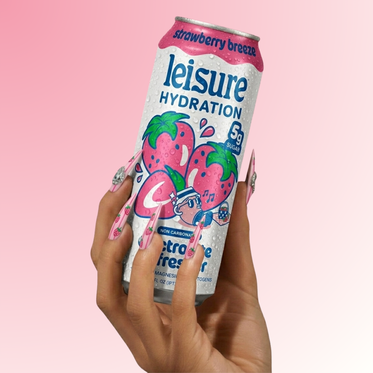 Leisure Hydration Electrolyte Strawberry Breeze (16 x 12oz)