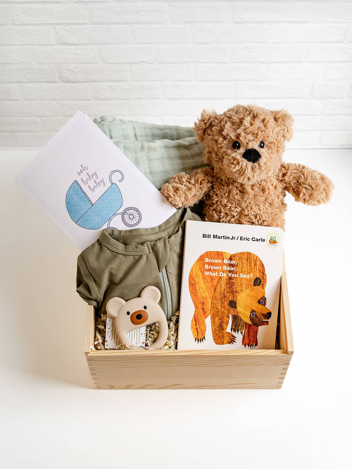 Classic Plush Weighted Teddy Bear - "Archie" - Baby Gift