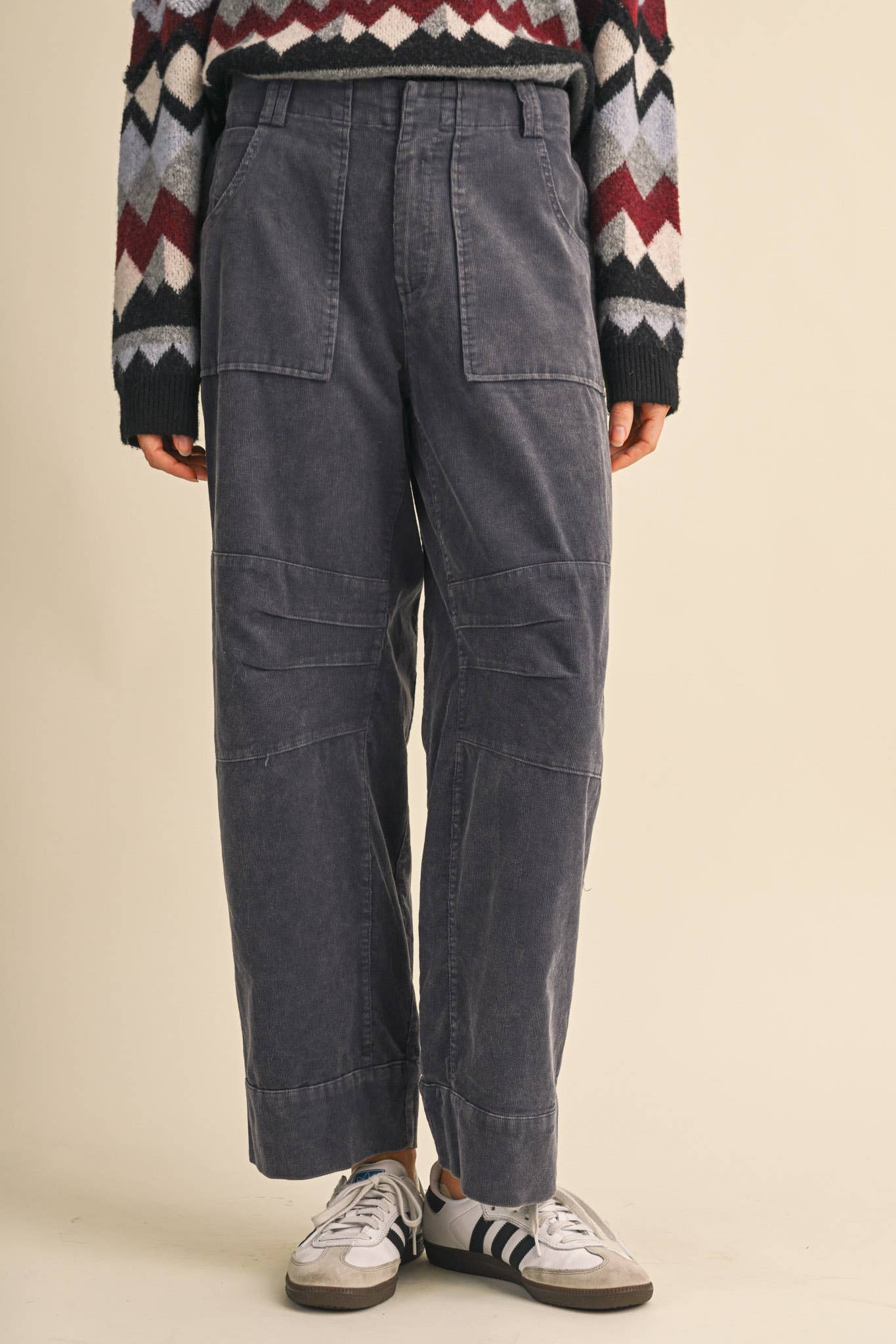 CORDUROY STRAIGHT LEG UTILITY PANTS MP5158