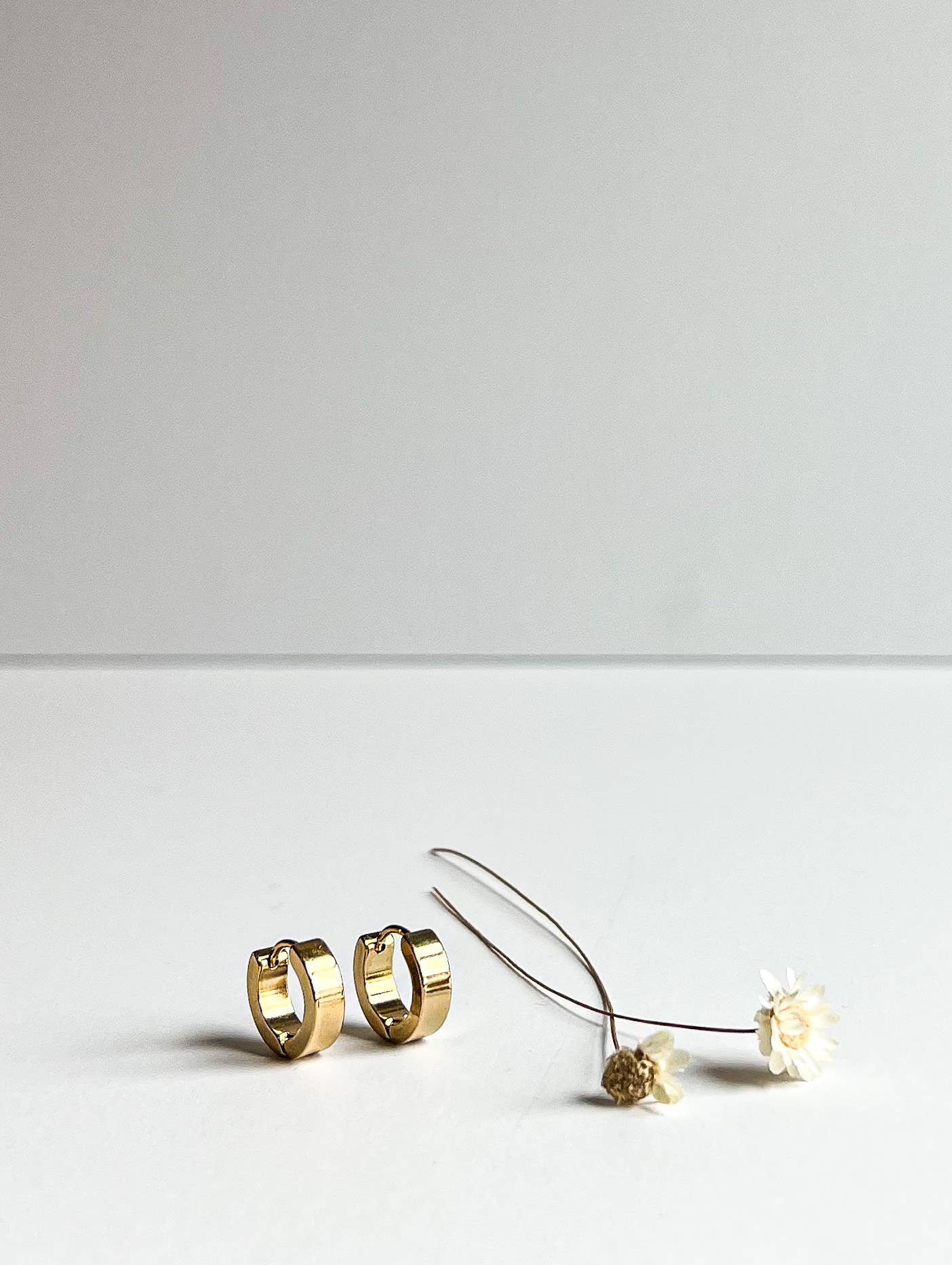 Small Gold Huggie Hoop