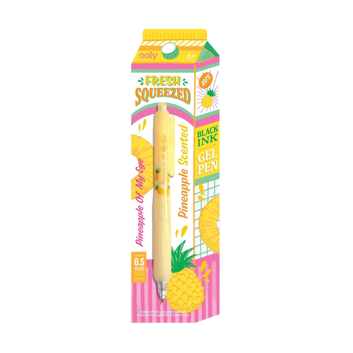 Fresh Squeezed Black Ink Scented Gel Pens - Display of 24