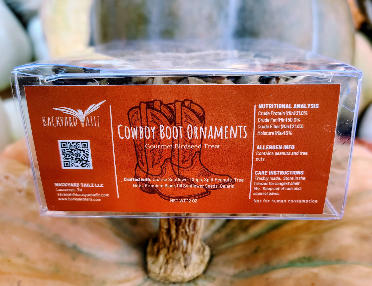 Cowboy Boot Birdseed Ornaments