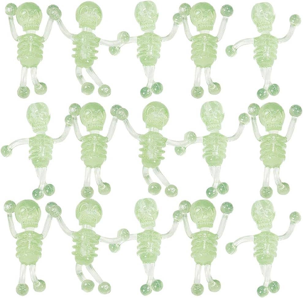 Glow in The Dark Sticky Tumbling Skeletons