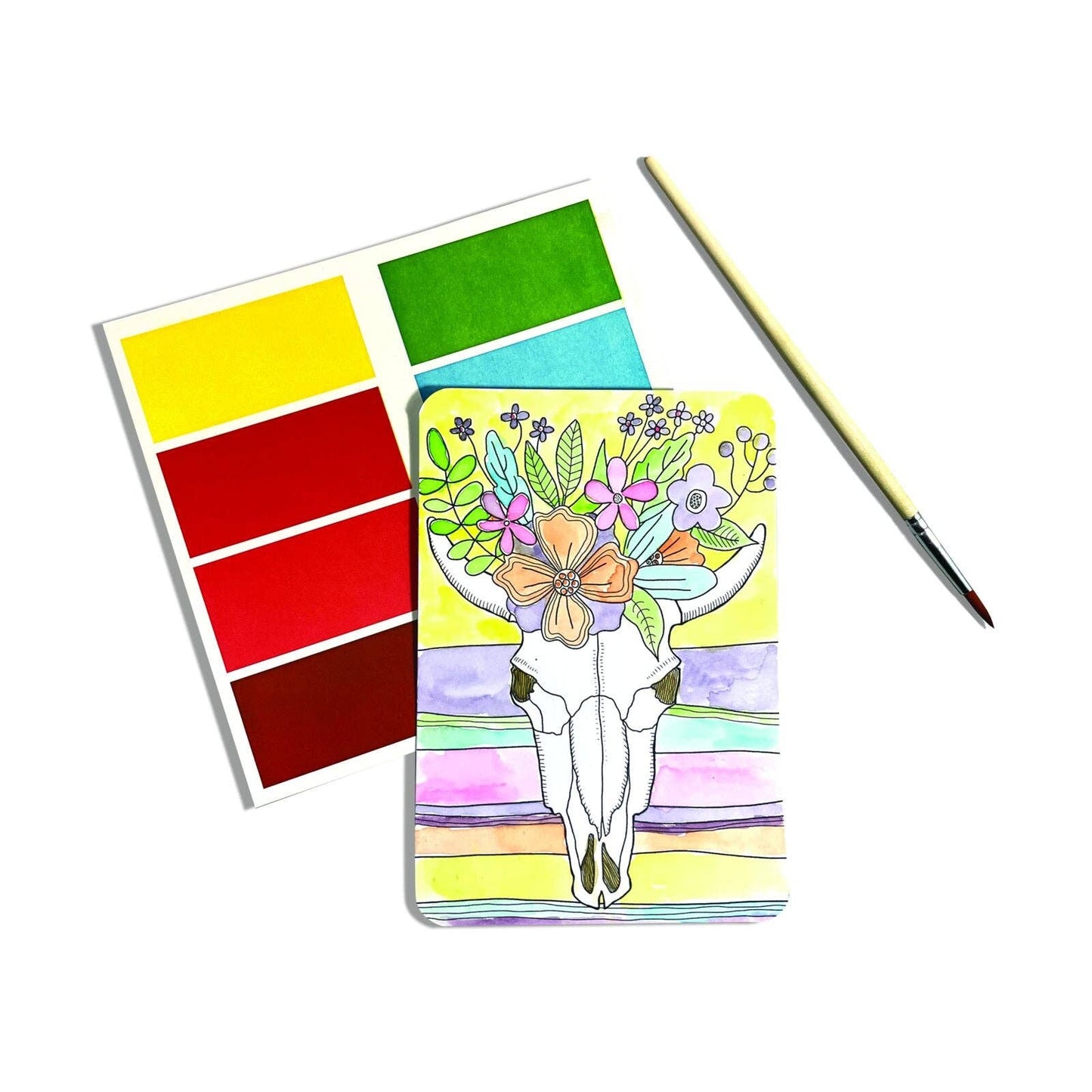 Scenic Hues: D.I.Y. Watercolor Art Kit - Desert Getaway (17