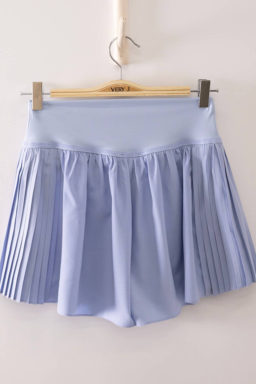 NP70970-Side Pleated Detail Activewear Shorts