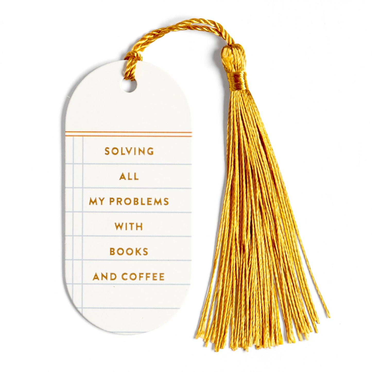 Book & Coffee Vegan Leather Bookmark