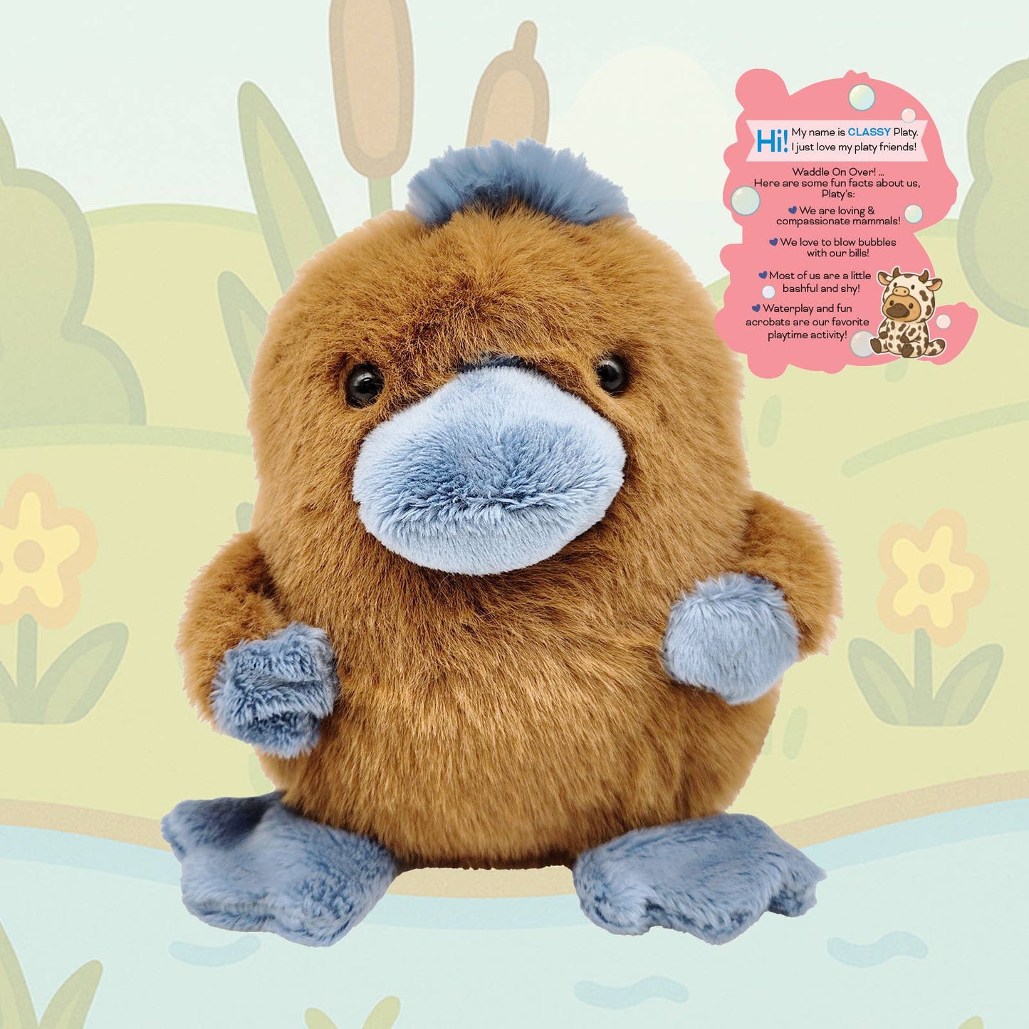 BHTB 12pc Platypus Plushee Collection 6 Assorted Styles