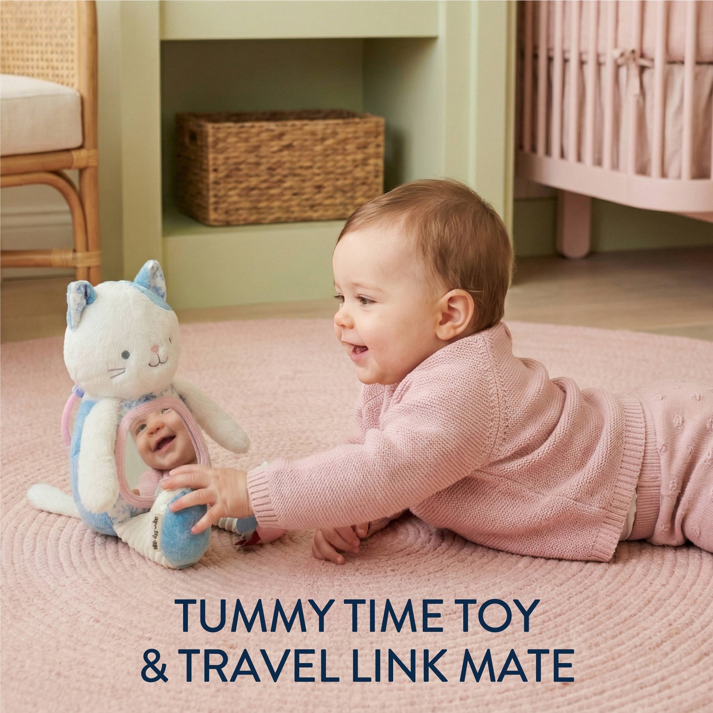 *NEW* Itzy Bitzy Mirror™ Sensory Tummy Time Mirror - Kitty
